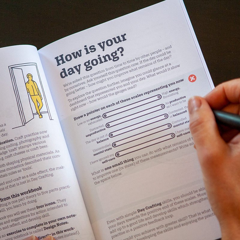 Inside page image of the Day Crafting Introductory Workbook